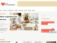 Tablet Screenshot of guiamicasamiento.com